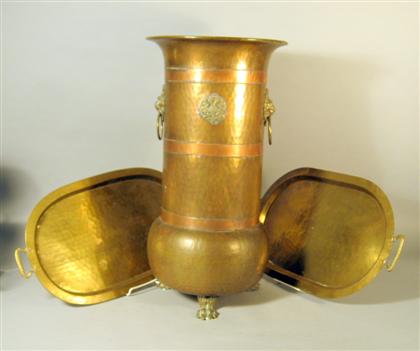 Appraisal: Three Russian brass and copper articleslate th early th century