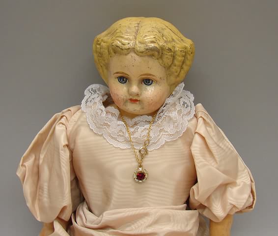 Appraisal: A F C Superior papier mache doll with molded blonde