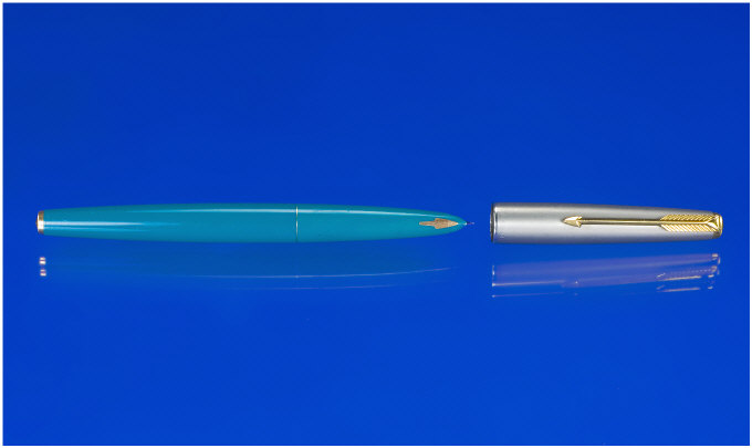 Appraisal: Parker A Parker Capilliary turquoise Parker dipped but excellent condition