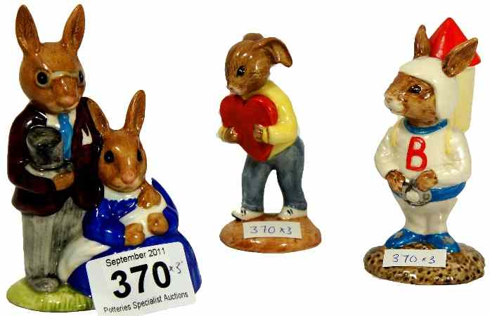 Appraisal: Royal Doulton Bunnykins Astro Bunnykins DB Sweetheart DB and Family