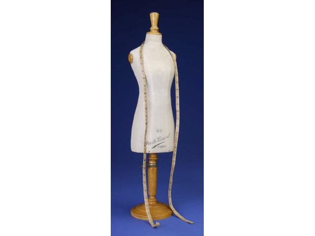 Appraisal: Girard Display Mannequin Form France ca muslin covered mannequin form