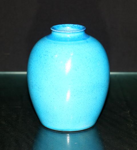 Appraisal: A Doulton Lambeth experimental vase of ovoid form with narrow