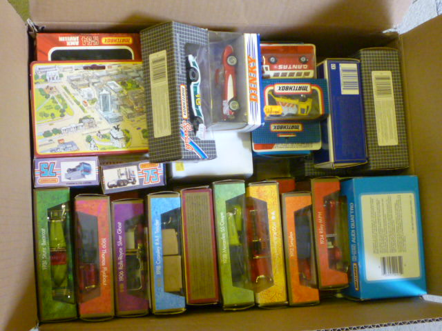 Appraisal: Eighteen Yesteryear models woodgrain boxes and seventeen other various Matchbox