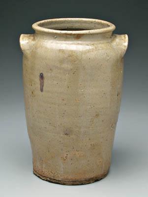 Appraisal: Edgefield jar celadon glaze ovoid body with high shoulder celadon