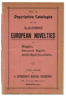 Appraisal: Roterberg A No Descriptive Catalogue of the Latest European Novelties