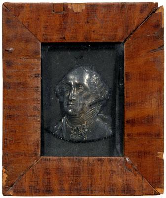 Appraisal: Washington fire helmet insignia relief bust of George Washington pencil