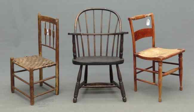 Appraisal: Lot including th c Windsor chair th c side chair