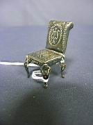 Appraisal: STERLING SILVER DINNING ROOM CHAIR FOR DOLL HOUSE This is