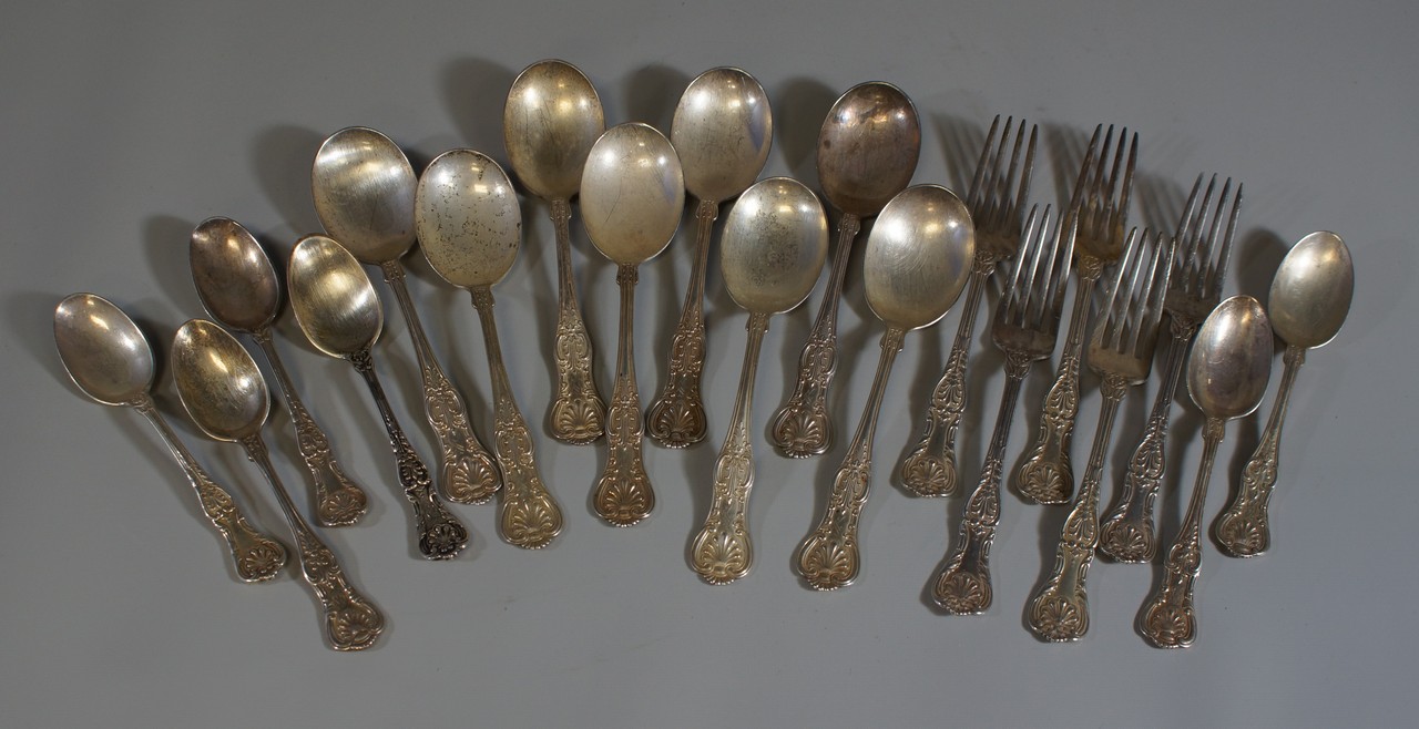 Appraisal: pcs Gorham Kings pattern sterling silver flatware c o luncheon