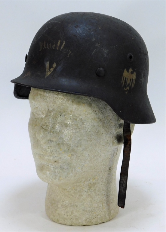 Appraisal: PRE-WAR M NAZI OBST BATTALION GERMAN HELMET Germany Circa Pre-war