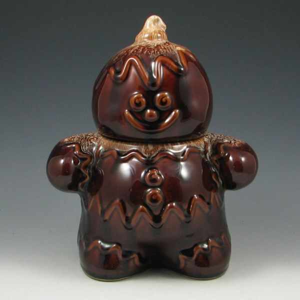 Appraisal: Hull Mirror Brown Gingerbread Man Cookie Jar marked Hull USA