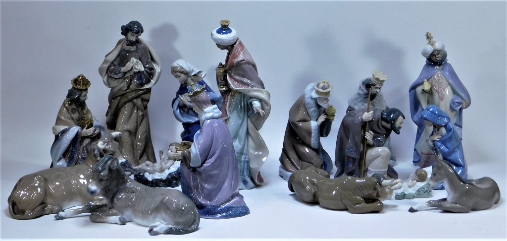 Appraisal: LLADRO PORCELAIN NATIVITY SETS W ORIGINAL BOXES LladroSpain th CenturyEach