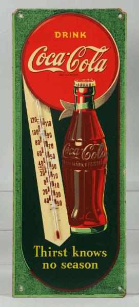 Appraisal: Coca-Cola s Masonite Thermometer Tube is not original Great color