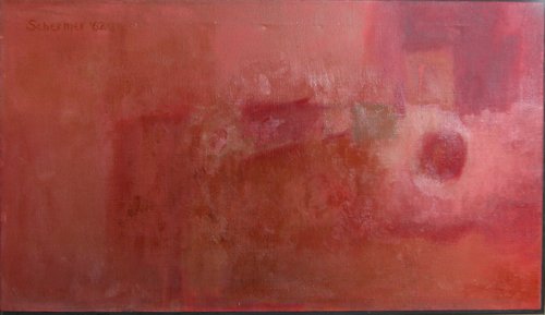 Appraisal: Artist Schermer N Rose L Title Painting Organic Abstract Date