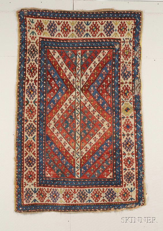 Appraisal: Kazak Rug Southwest Caucasus last quarter th century several small