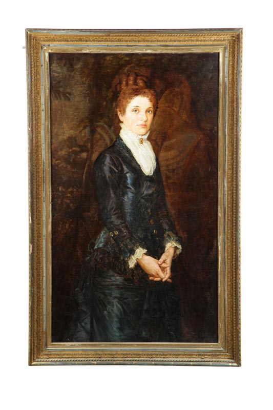 Appraisal: PORTRAIT OF SARAH ALICE DUNSMORE BY JOHN WARD DUNSMORE B