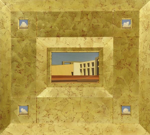 Appraisal: JIM THALASSOUDIS BORN Untitled Parliament House Clouds oil on linen