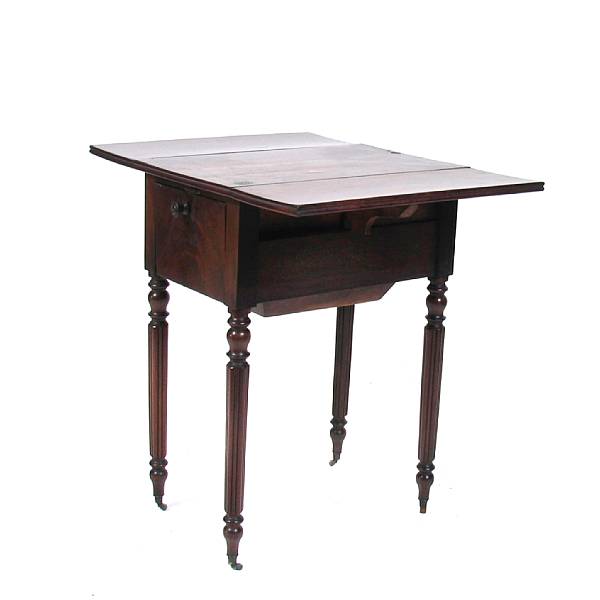 Appraisal: A Regency mahogany work table height in overall width in