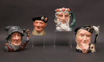 Appraisal: Large Royal Doulton Character Mugs Another set of Royal Doulton