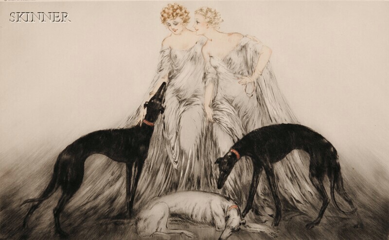 Appraisal: Louis Icart French - Coursing III a later impression published