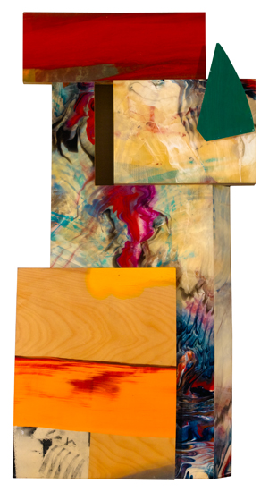 Appraisal: SAM GILLIAM - Rubiyat Acrylic on polypropylene on birch wood