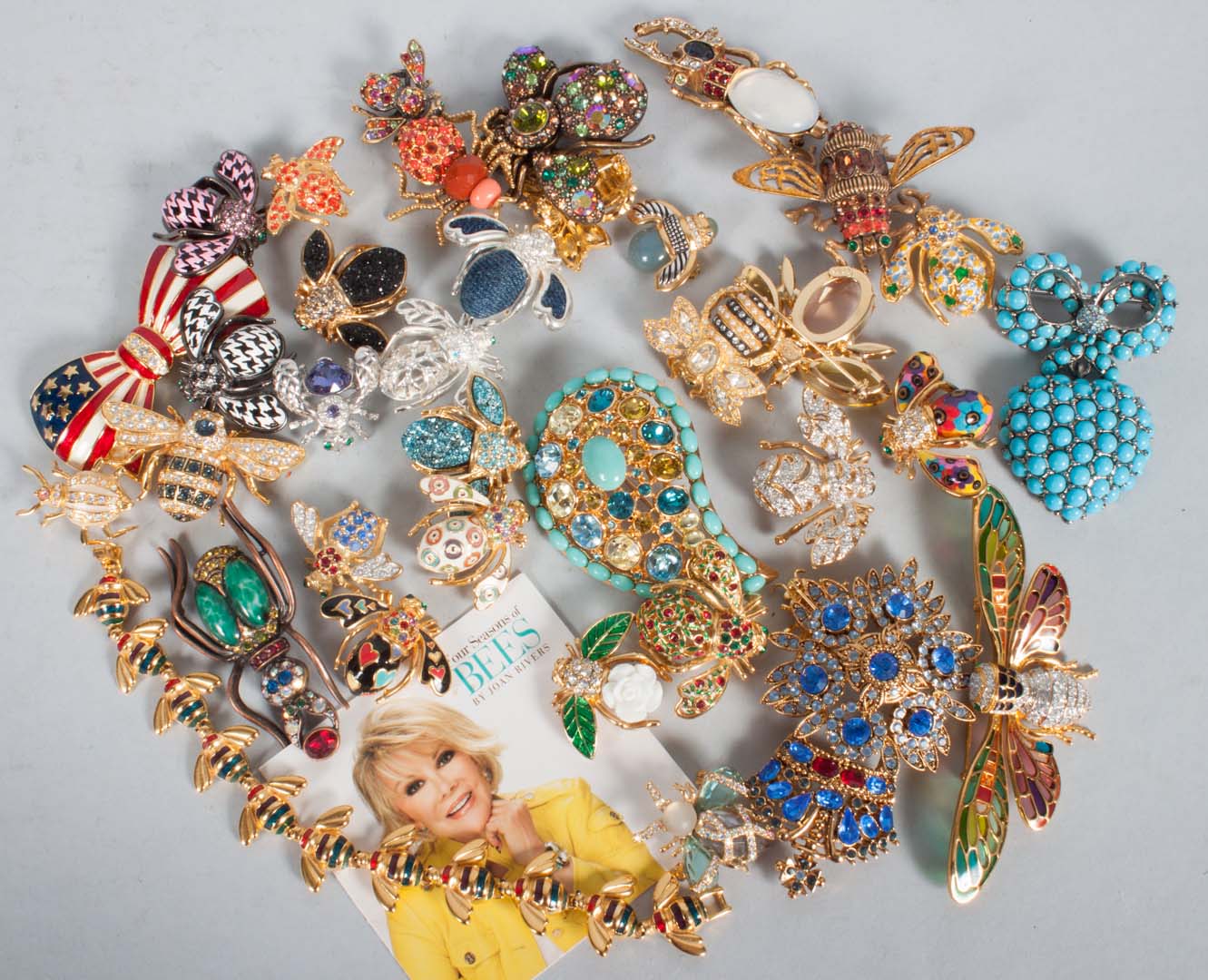 Appraisal: Bag of assorted Joan Rivers pins