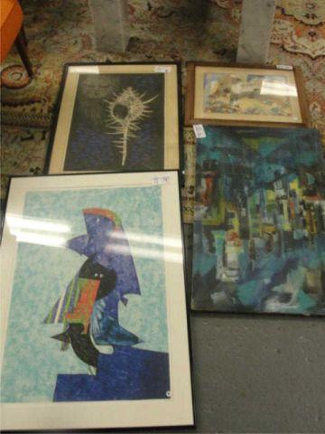 Appraisal: Lot of Pieces of Art signed prints twilight and surreal