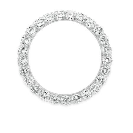 Appraisal: Diamond Circle Brooch J E Caldwell Co Estimate -