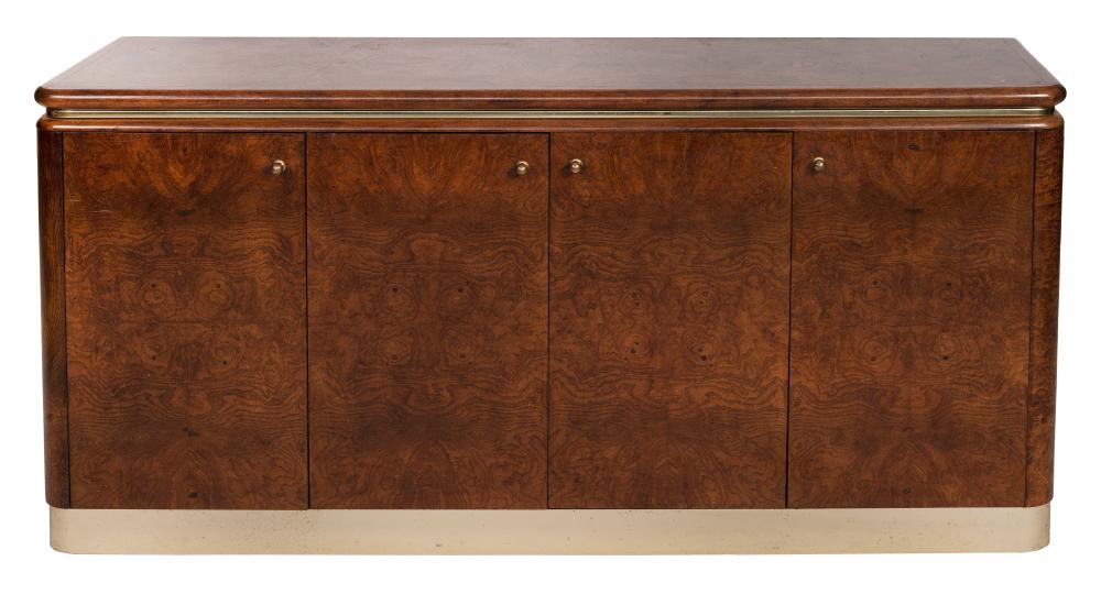 Appraisal: BURLWOOD CONSOLE CABINET BY LANE SECOND HALF OF THE TH