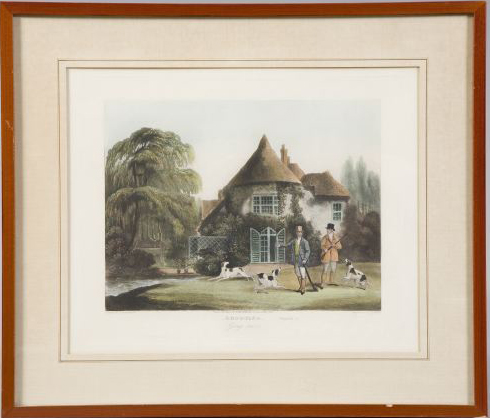 Appraisal: British School Late th Century Shooting aquatint in colors engraved