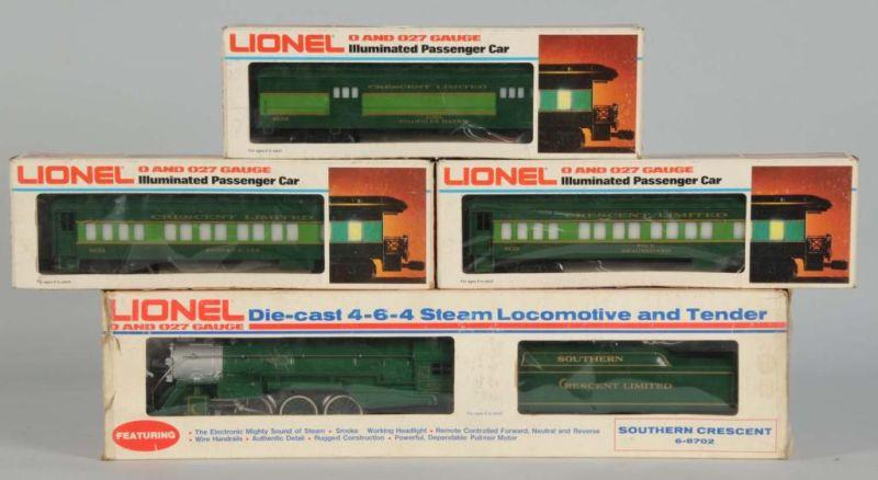 Appraisal: Lionel -Piece MPC O-Gauge Crescent Limited Set OB Description Includes