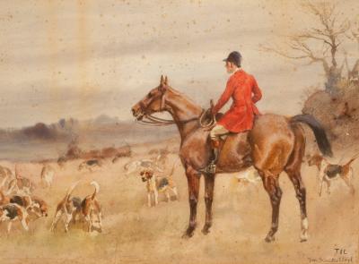 Appraisal: Thomas Ivester Lloyd - The Huntsman Taking a Hedge a