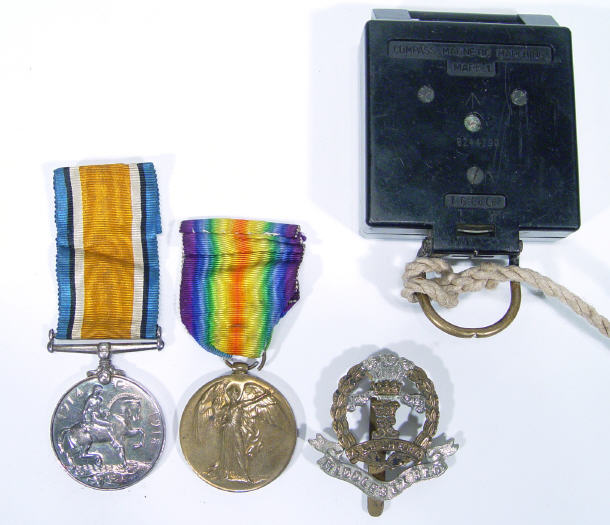 Appraisal: World War I military medal group comprising - War medal