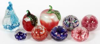 Appraisal: JOE ST CLAIR JOE RICE GLASS PAPERWEIGHTS C JOE ST