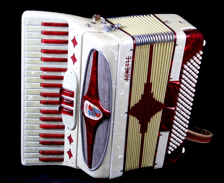 Appraisal: Acmette Italian Piano Accordian For your consideration is this beautiful