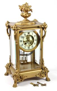 Appraisal: Gilbert Clock Co crystal regulator clock Gilbert Clock Co crystal