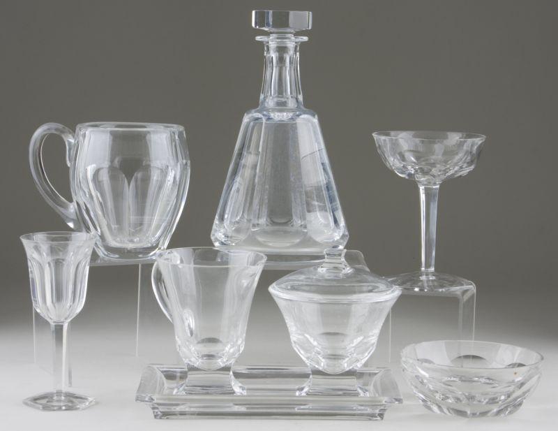 Appraisal: Pieces of Baccarat Compiegne Crystal included are handled mugs in