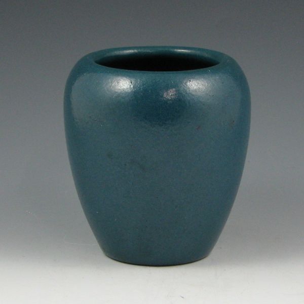 Appraisal: Paul Revere vase in semi-matte blue Marked with round Paul