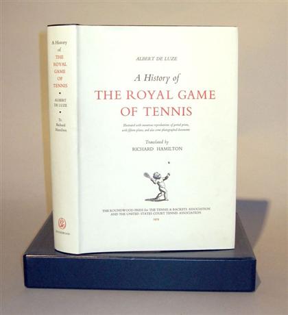 Appraisal: vols Luze Albert de A History of The Royal Game