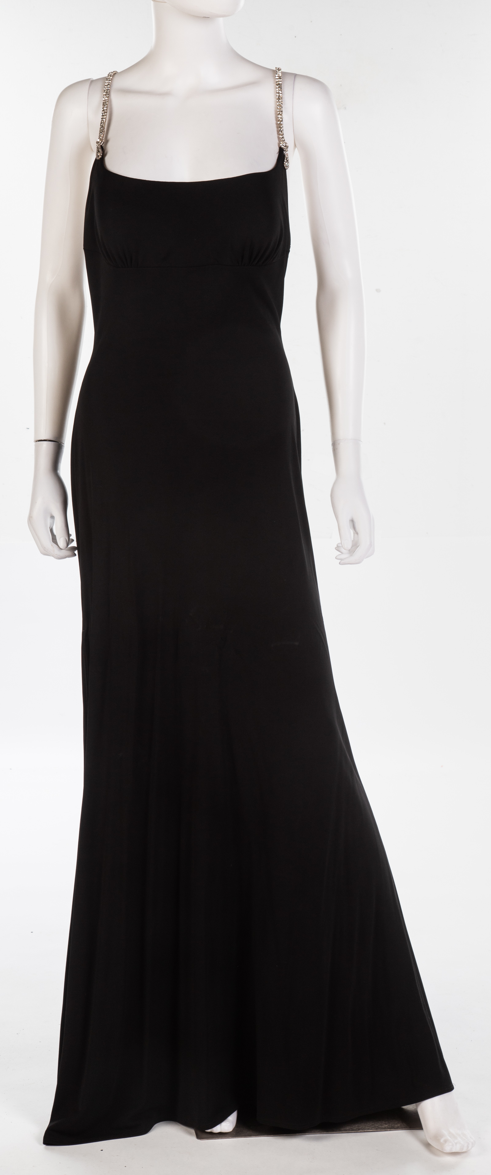 Appraisal: NICOLE BAKTI EMBELLISHED BLACK EVENING DRESS size XL