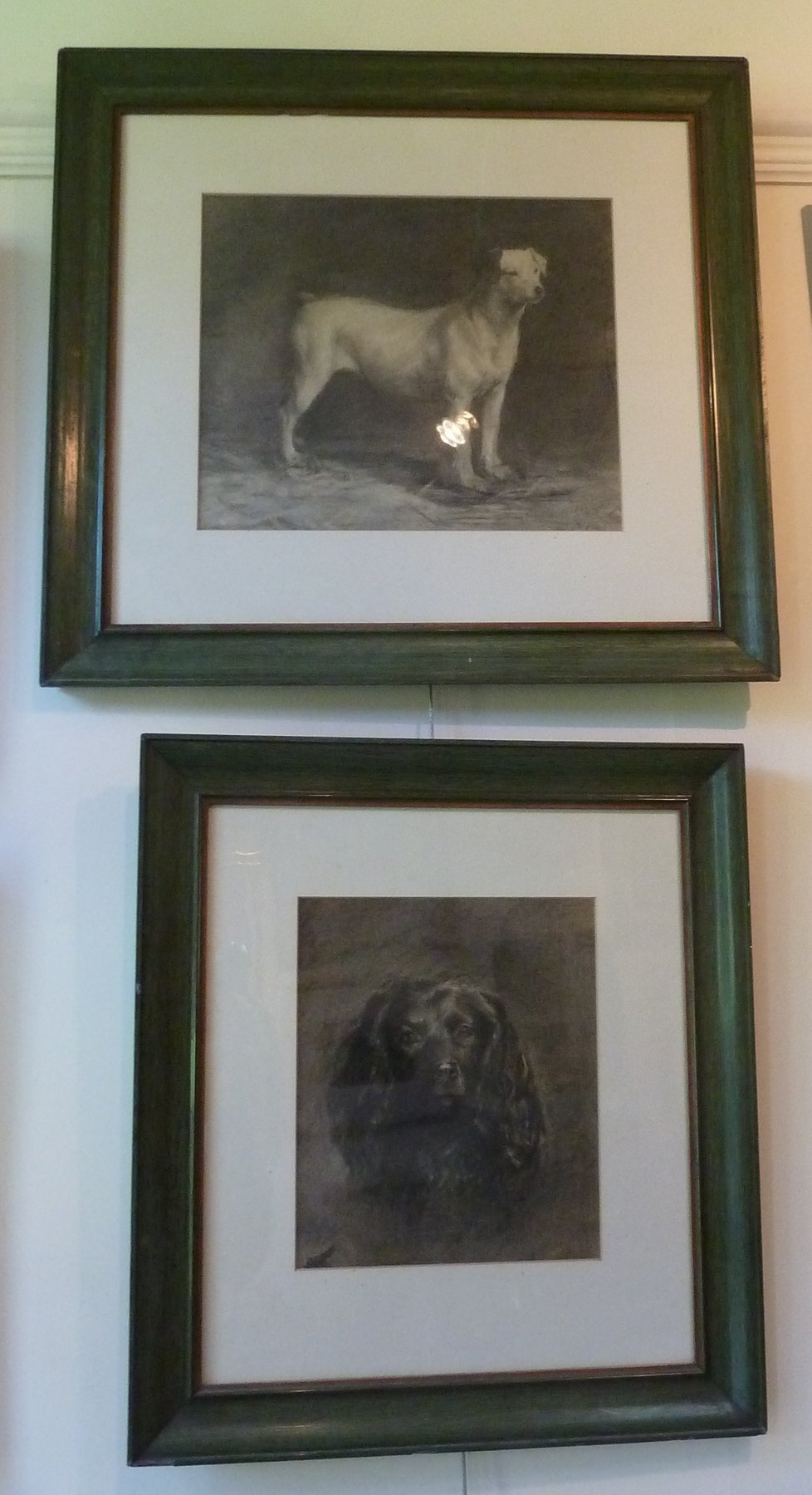 Appraisal: Margery Brook Geddington Pat portrait of a spaniel another dog