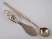 Appraisal: A Georg Jensen Argo pattern long ice cream spoon marked