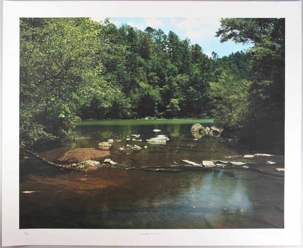 Appraisal: WILLIAM CHRISTENBERRY AMERICAN - CAHABA RIVER - Iris print on