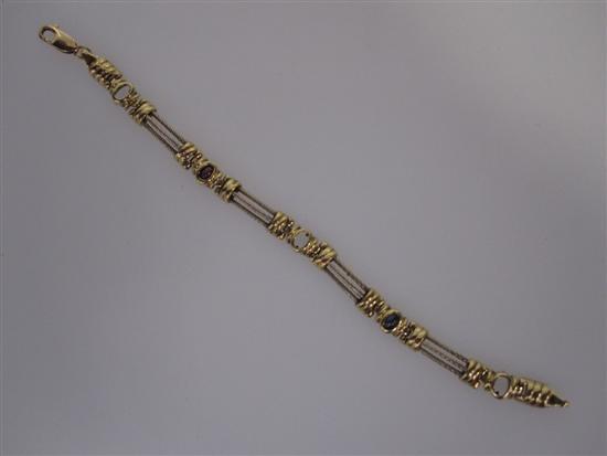 Appraisal: Modern Design K yellow and white gold bracelet grams Missing