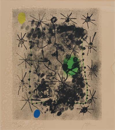 Appraisal: JOAN MIR Constellations Color lithograph x mm x inches full