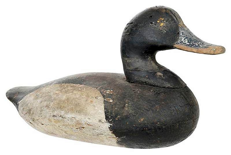 Appraisal: Attributed John Holly Canvasback Decoy Havre de Grace Maryland -