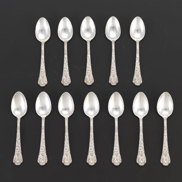 Appraisal: GORHAM TEASPOONS CLUNY PATTERN pieces total weight toz