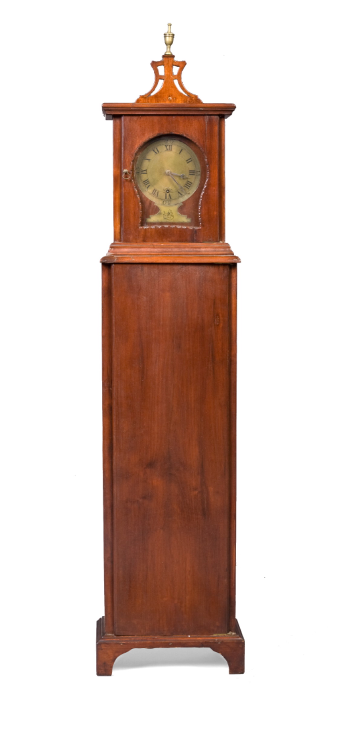 Appraisal: MASSACHUSETTS FEDERAL MAHOGANY DWARF CLOCK POSSIBLY BY SAMUEL MULLIKEN II