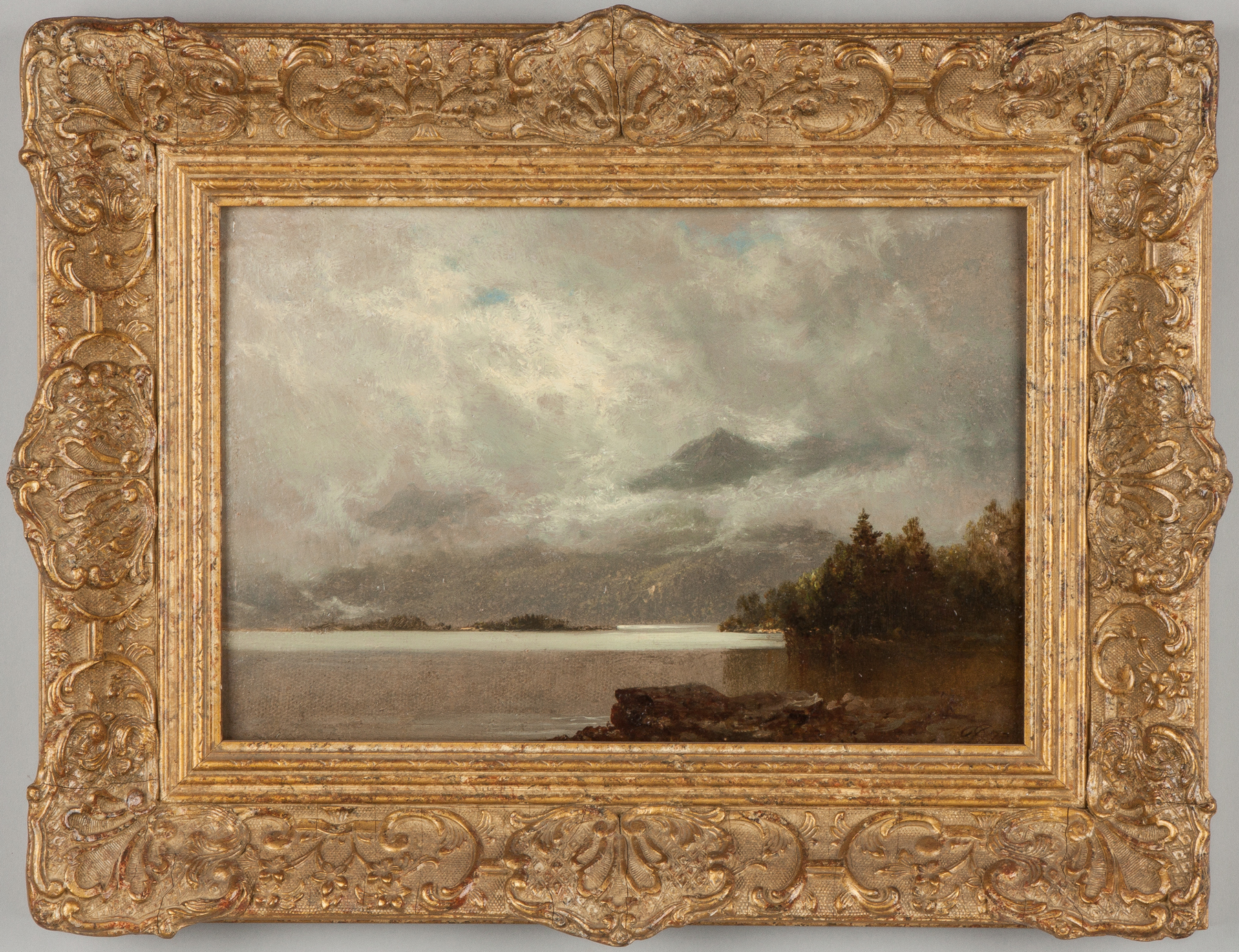 Appraisal: David Johnson American - Lake George Monogrammed lower right Oil