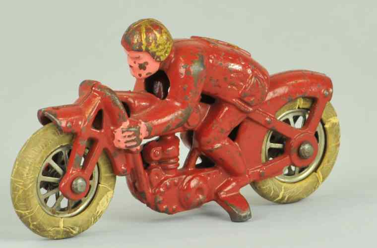 Appraisal: HUBLEY HILLCLIMBER Hubley cast iron painted in red overall white